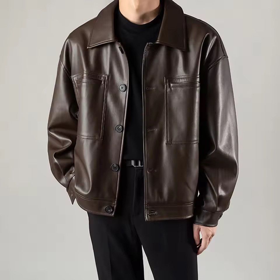 Japanese Brand Megumi x Misa Korean fashion retro faux leather jacket Size US XXL / EU 58 / 5 - 1 Thumbnail