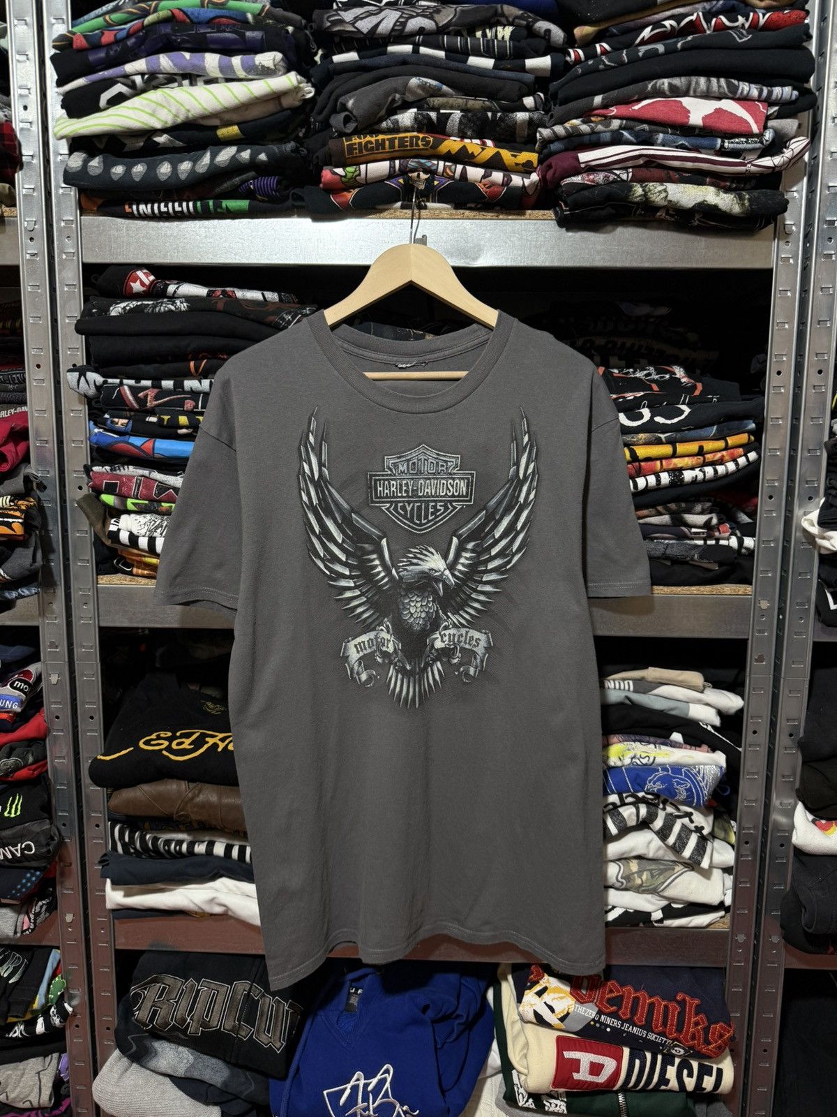 Harley Davidson Vintage 2018 Harley Davidson Bern Switzerland Biker T-Shirt Size US L / EU 52-54 / 3 - 2 Thumbnail