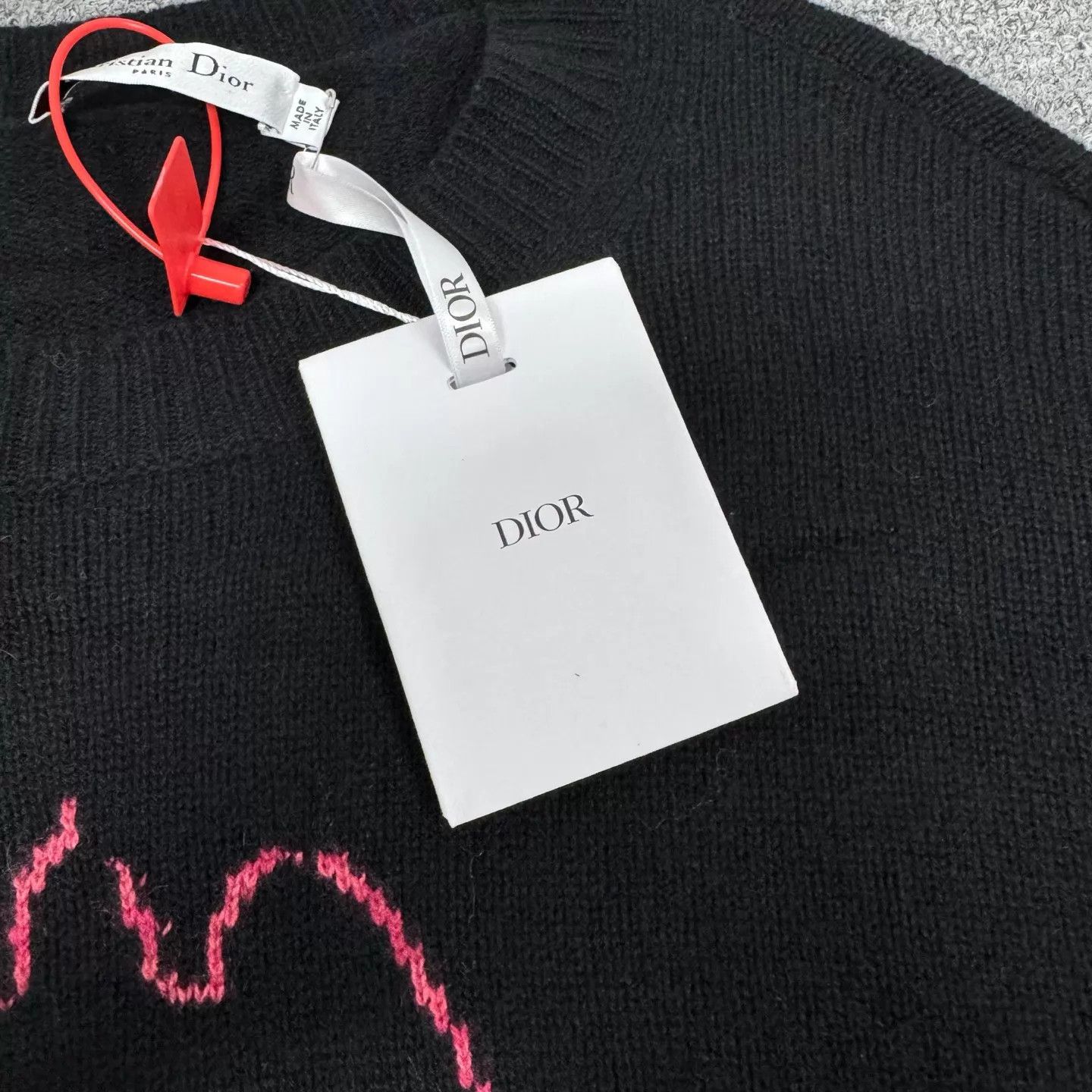 Dior Dior black pink bird embroidery crewneck sweater 40 Size M / US 6-8 / IT 42-44 - 5 Thumbnail