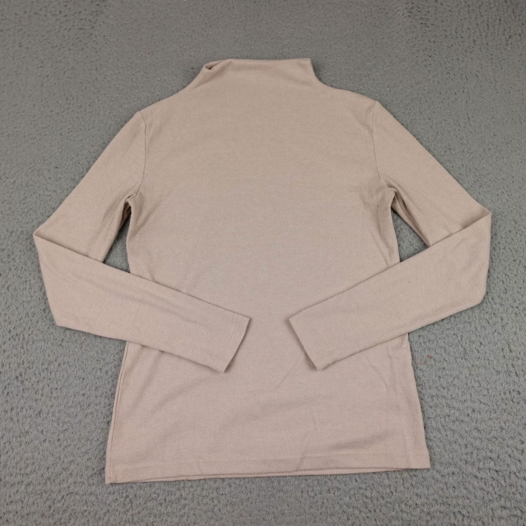 Zara Zara Knit Turtleneck Pullover Shirt Womens Medium Brown Long Sleeve Ribbed Size M / US 6-8 / IT 42-44 - 2 Thumbnail