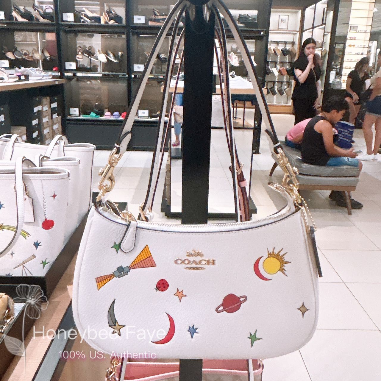 Coach Observed By Us Teri Shoulder Bag In Leather With Print CU388 Size ONE SIZE - 1 Thumbnail