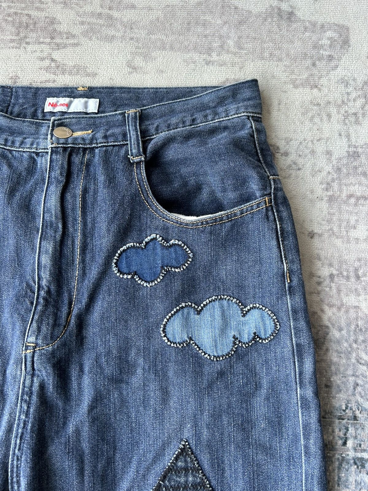 Ne-Net Issey Miyake By Ne-net Patchwork Jeans Size US 29 - 8 Thumbnail