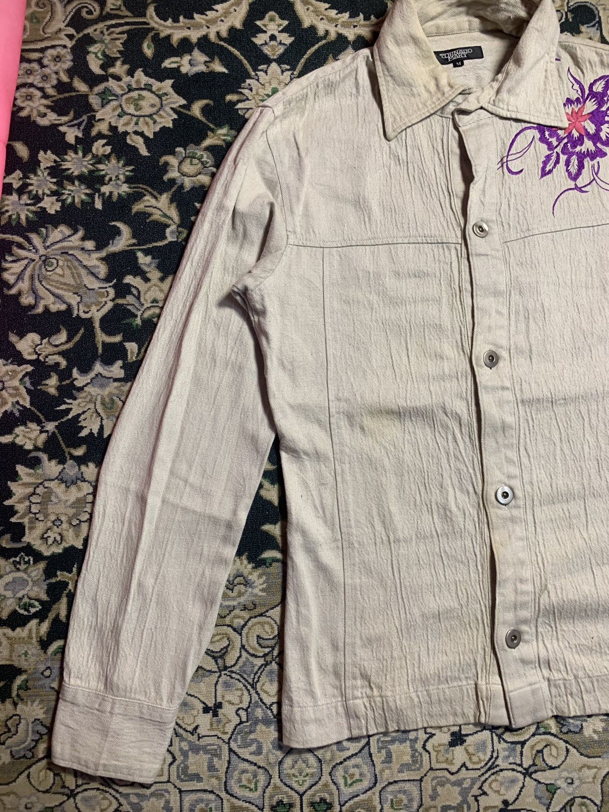 Japanese Brand × Tornado Mart 90s TORNADO MART EMBROIDERED LOGO BUTTON UP SHIRT Size US M / EU 48-50 / 2 - 3 Thumbnail