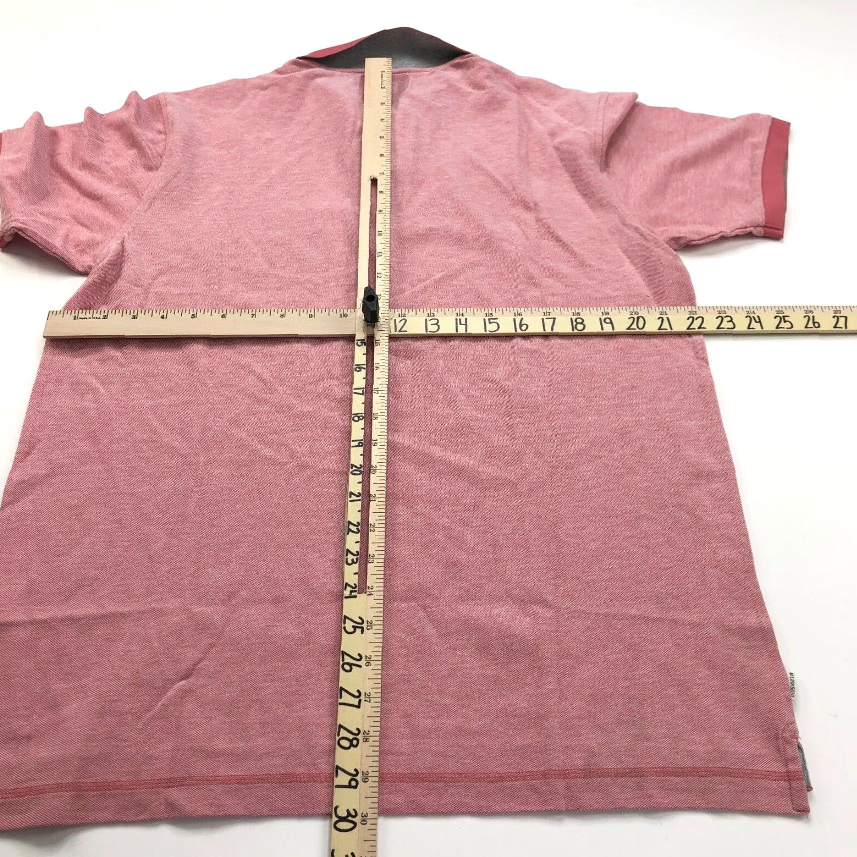 Vintage Linksoul Polo Shirt Men L Red Cotton Golf SS Stretch Button Solid Shirt Size US L / EU 52-54 / 3 - 5 Thumbnail