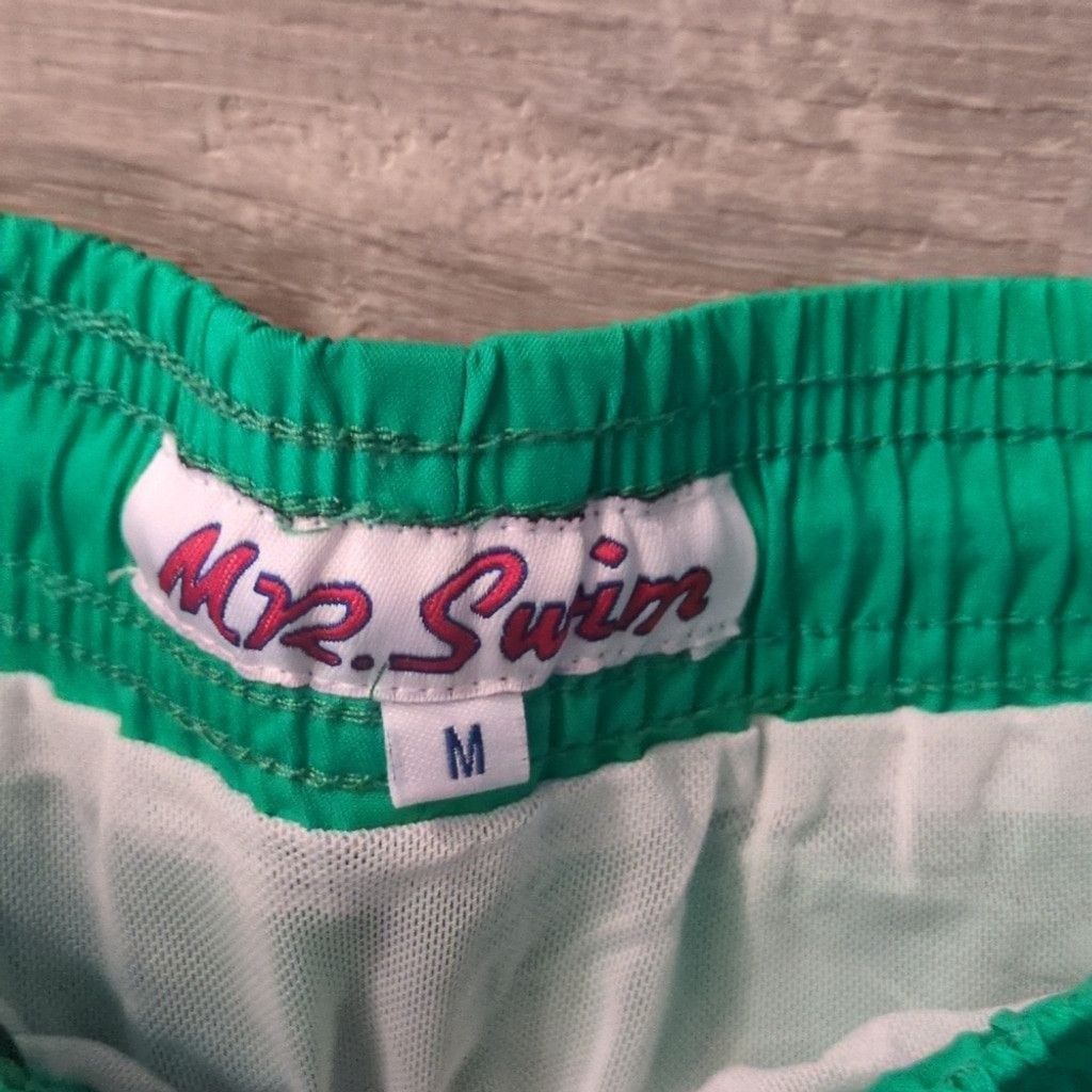 Other Mr. Swim solid with side tape green swim trunks size medium Size US 31 - 2 Thumbnail