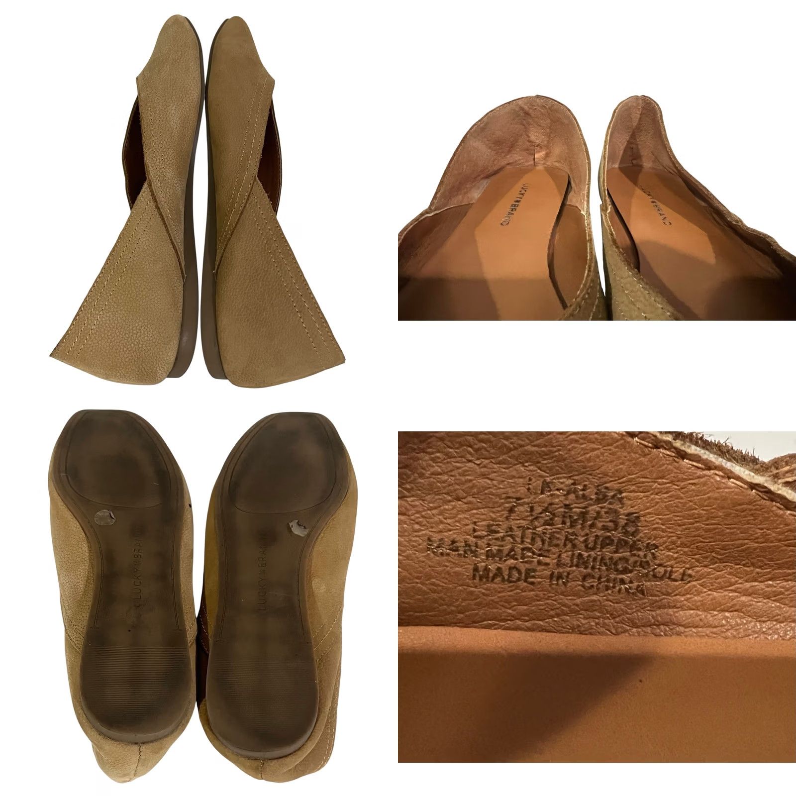Lucky Brand Lucky Brand Alba Womens Tan Ballet Flat Size 7.5 Size US 8 / IT 38 - 8 Thumbnail