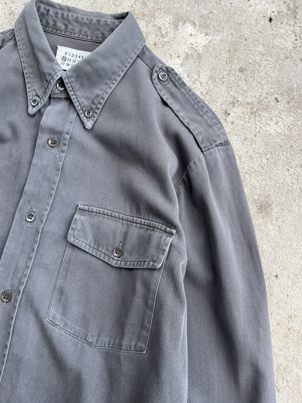 Maison Margiela SS’02 Maison Martin Margiela Button Down Military Shirt Size US L / EU 52-54 / 3 - 5 Thumbnail