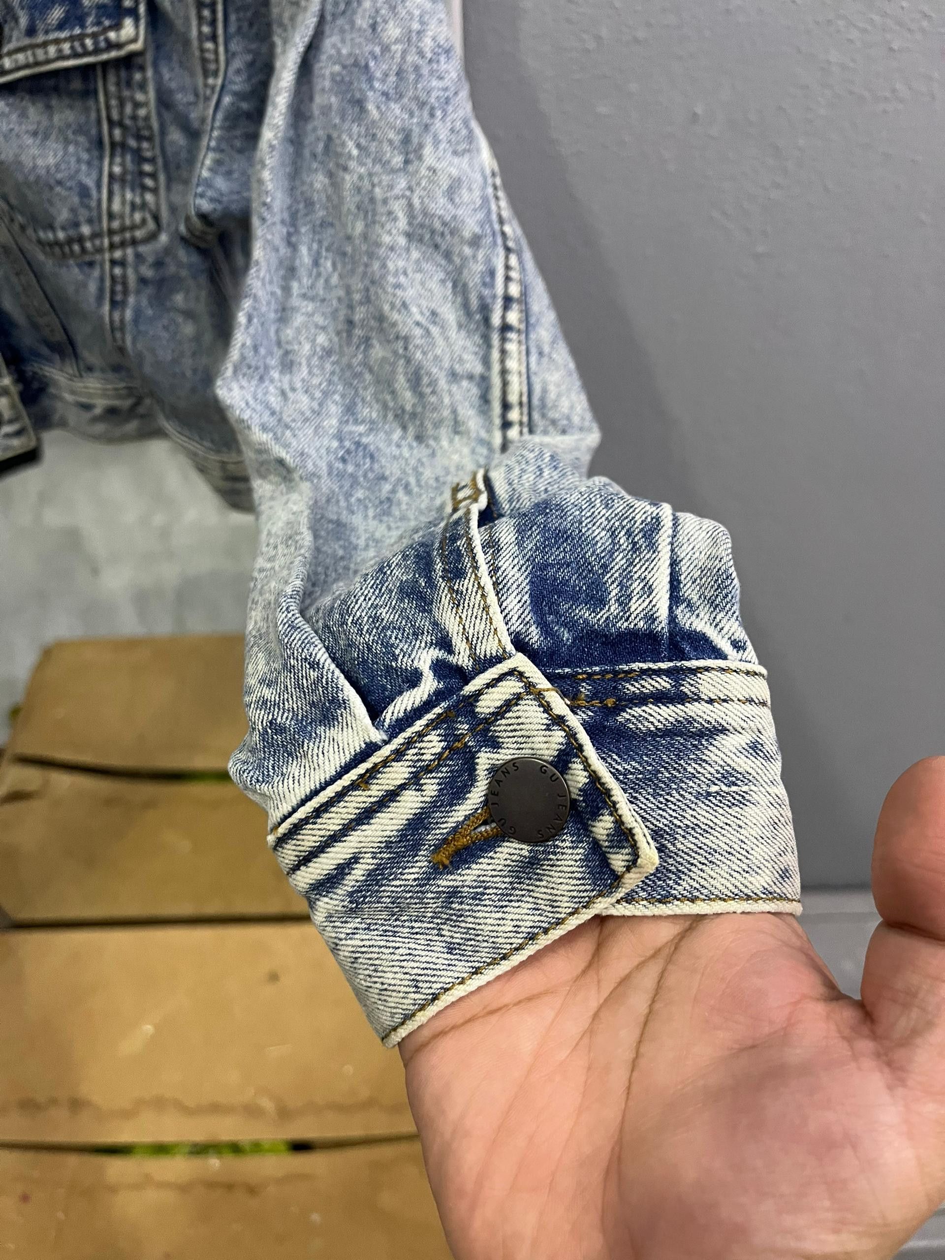 GU GU Cropped Denim Jacket Acid Wash Japan Size S / US 4 / IT 40 - 4 Thumbnail