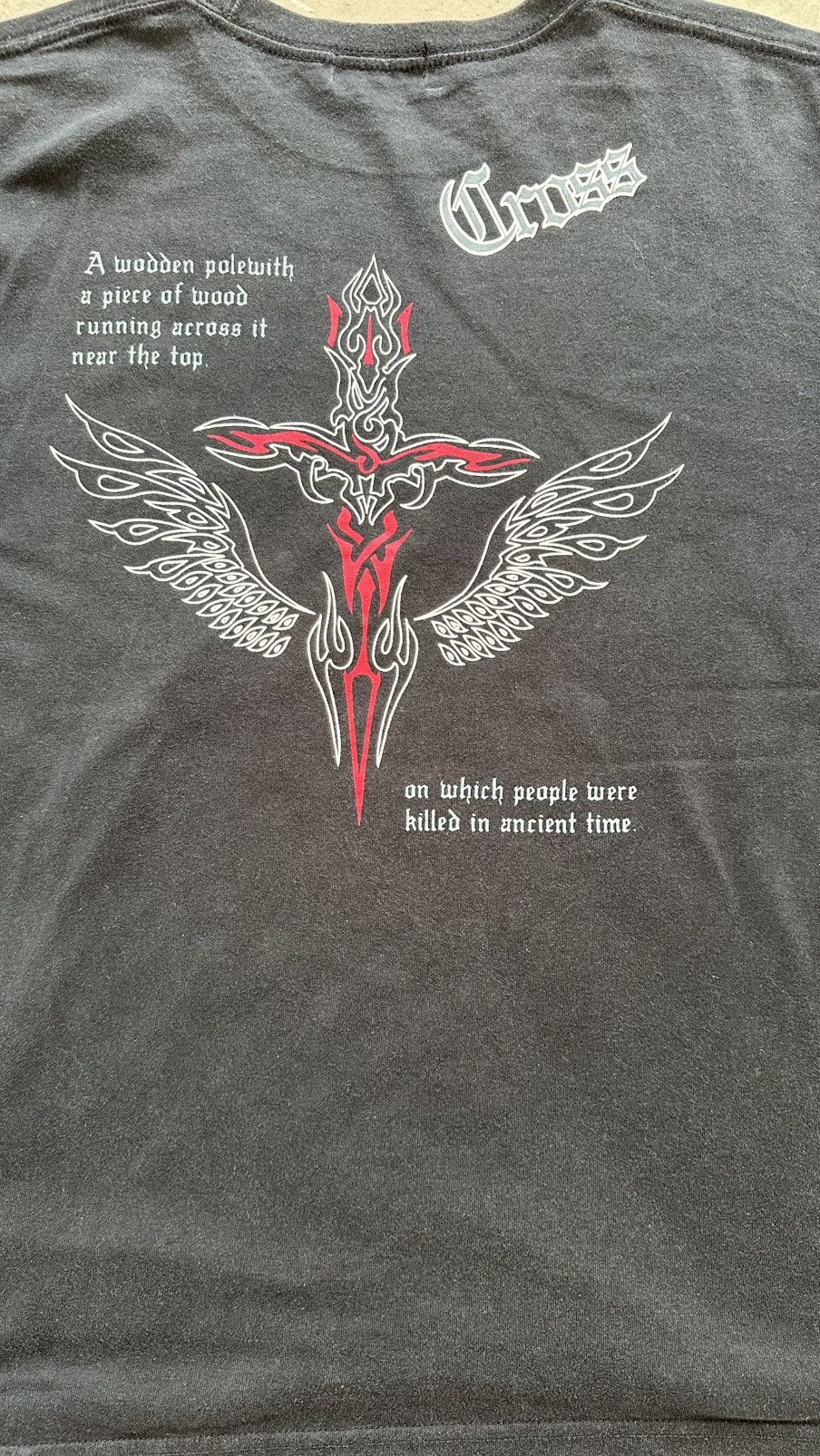 Japanese Brand RARE MIND GAMES CROSS GOTH TEE Size US L / EU 52-54 / 3 - 8 Thumbnail