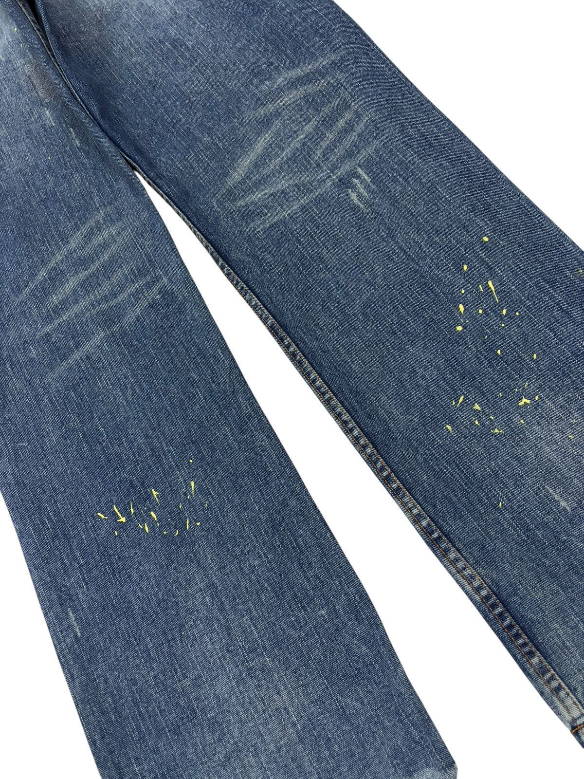 Beauty Beast × Japanese Brand Vtg Nylaus Distressed Paint Splash Jeans Size US 32 / EU 48 - 6 Thumbnail