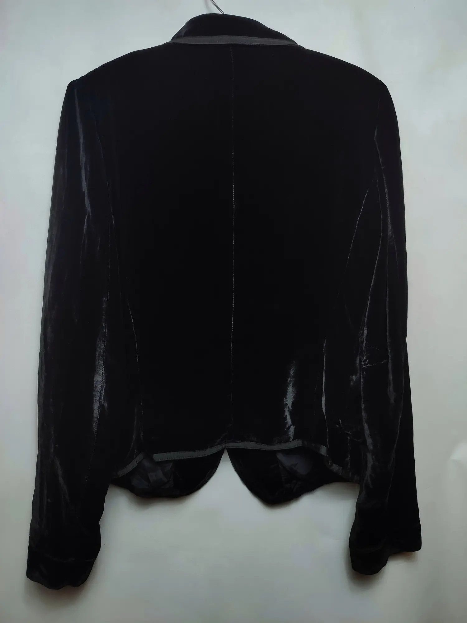 Marithe + Francois Girbaud × Vintage Marithe Francois Girbaud Velour Silk Blazer Size S / US 4 / IT 40 - 6 Thumbnail