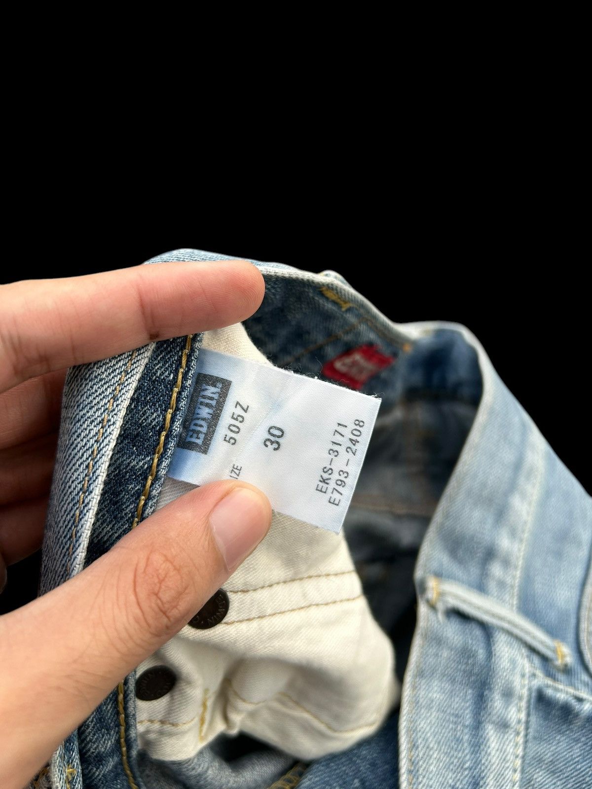 Japanese Brand × Kapital × Vintage Edwin Selvedge Buckle Back Distressed Denim Jeans Size US 33 - 9 Thumbnail