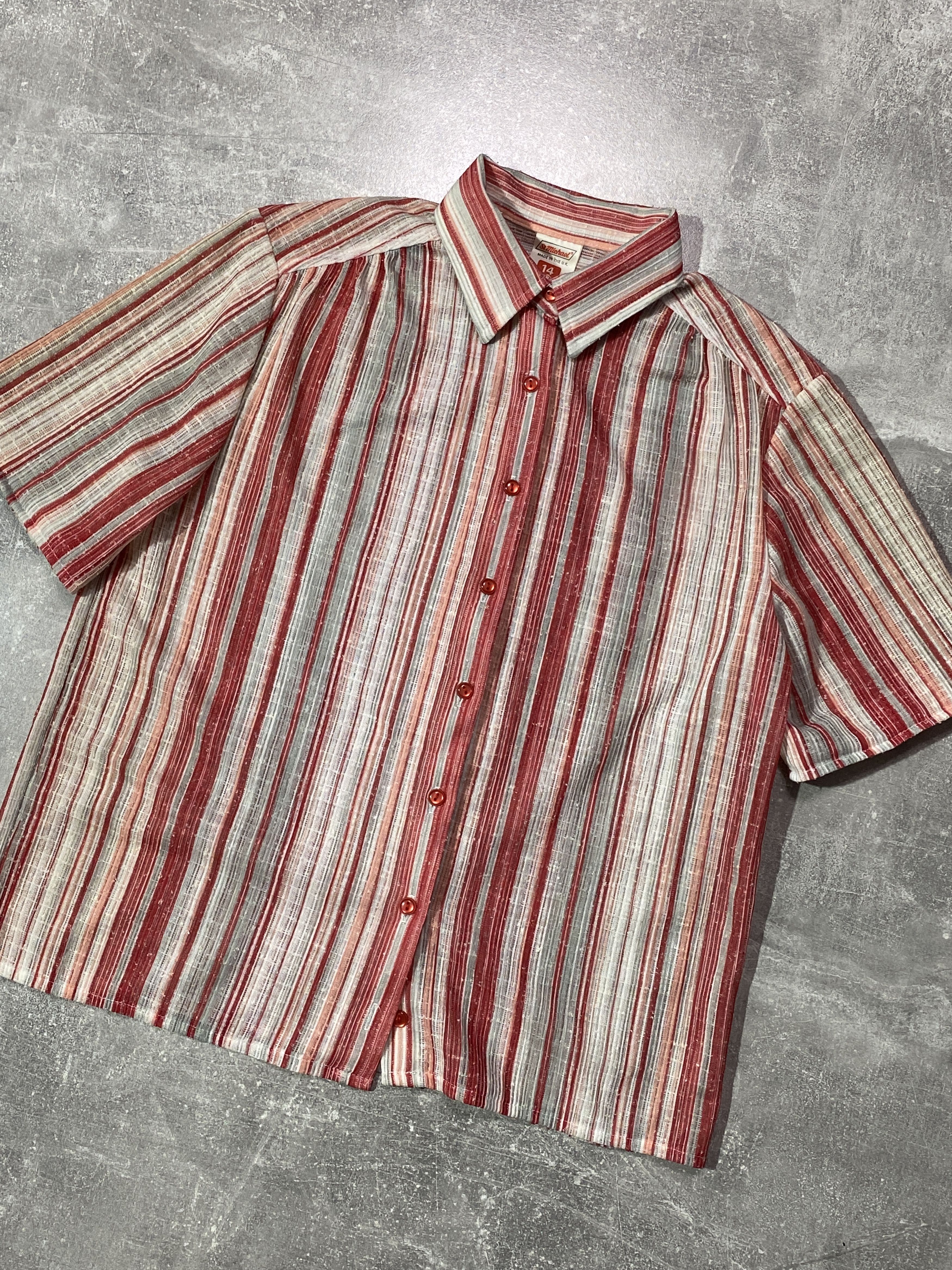Vintage Vintage 90s striped button shirt Size US S / EU 44-46 / 1 - 4 Thumbnail