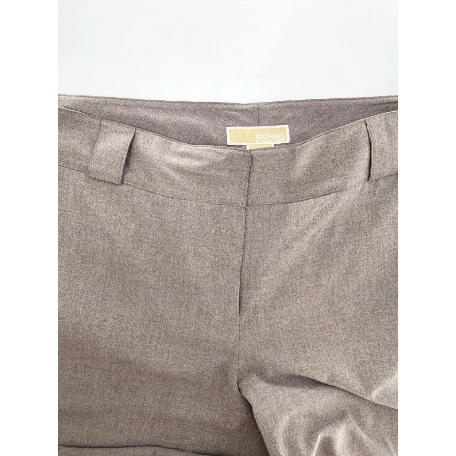 Michael Kors MICHAEL KORS Dress Pants Brown Wide-Leg Pockets 32 Inseam 12 Hemmed Womens Regular XS-XL? No, Size 12 Size 34" / US 12 / IT 48 - 5 Thumbnail