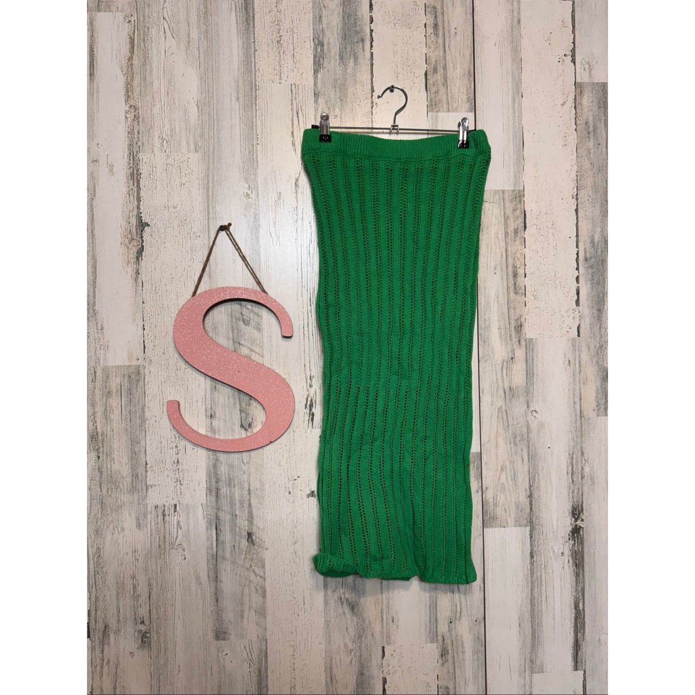 Freeman Fredman 1996 Green Knit Crop Top & Midi Skirt Set Size Small nwt Size 26" / US 2 / IT 38 - 10 Thumbnail