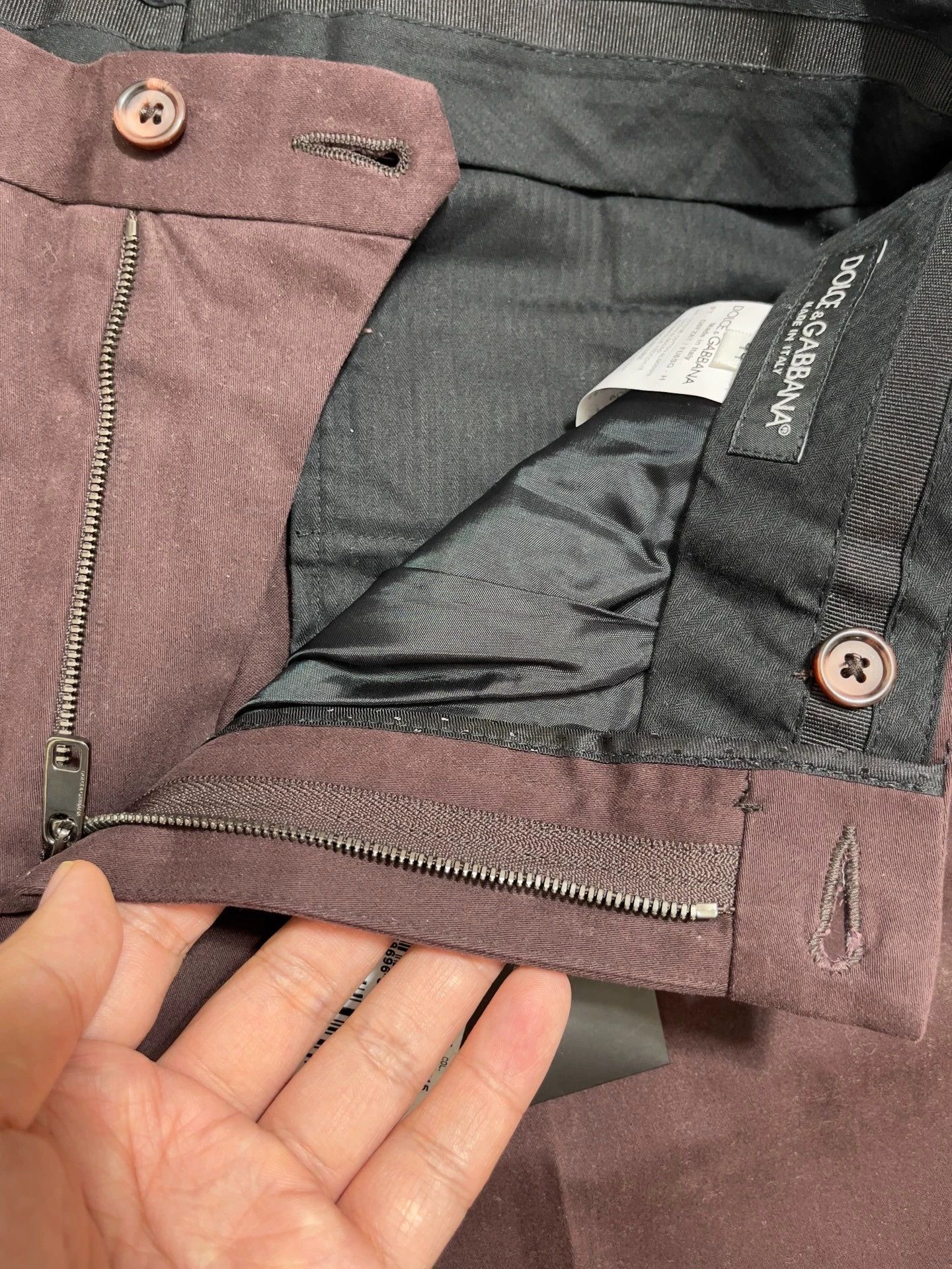 Dolce & Gabbana Dolce&Gabbana Burgundy Chino 44 IT Size US 28 / EU 44 - 5 Thumbnail