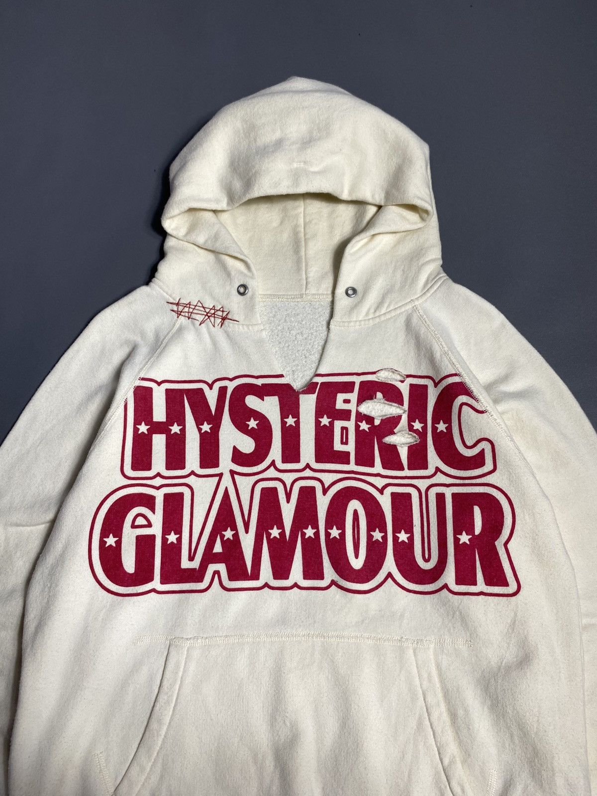 Hysteric Glamour Vintage Hysteric Glamour Distressed Hoodie Size US S / EU 44-46 / 1 - 2 Thumbnail