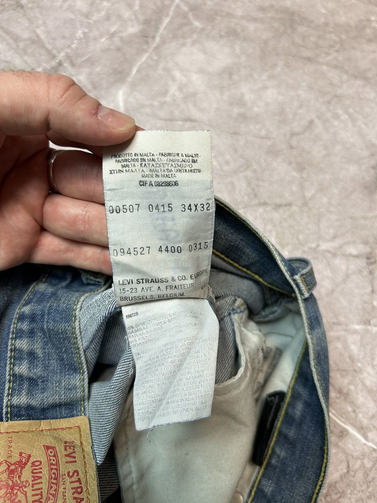 Levi's × Vintage Size 34x32 Vintage 80s Levi's 501 Faded Jeans Denim Size US 34 / EU 50 - 10 Thumbnail
