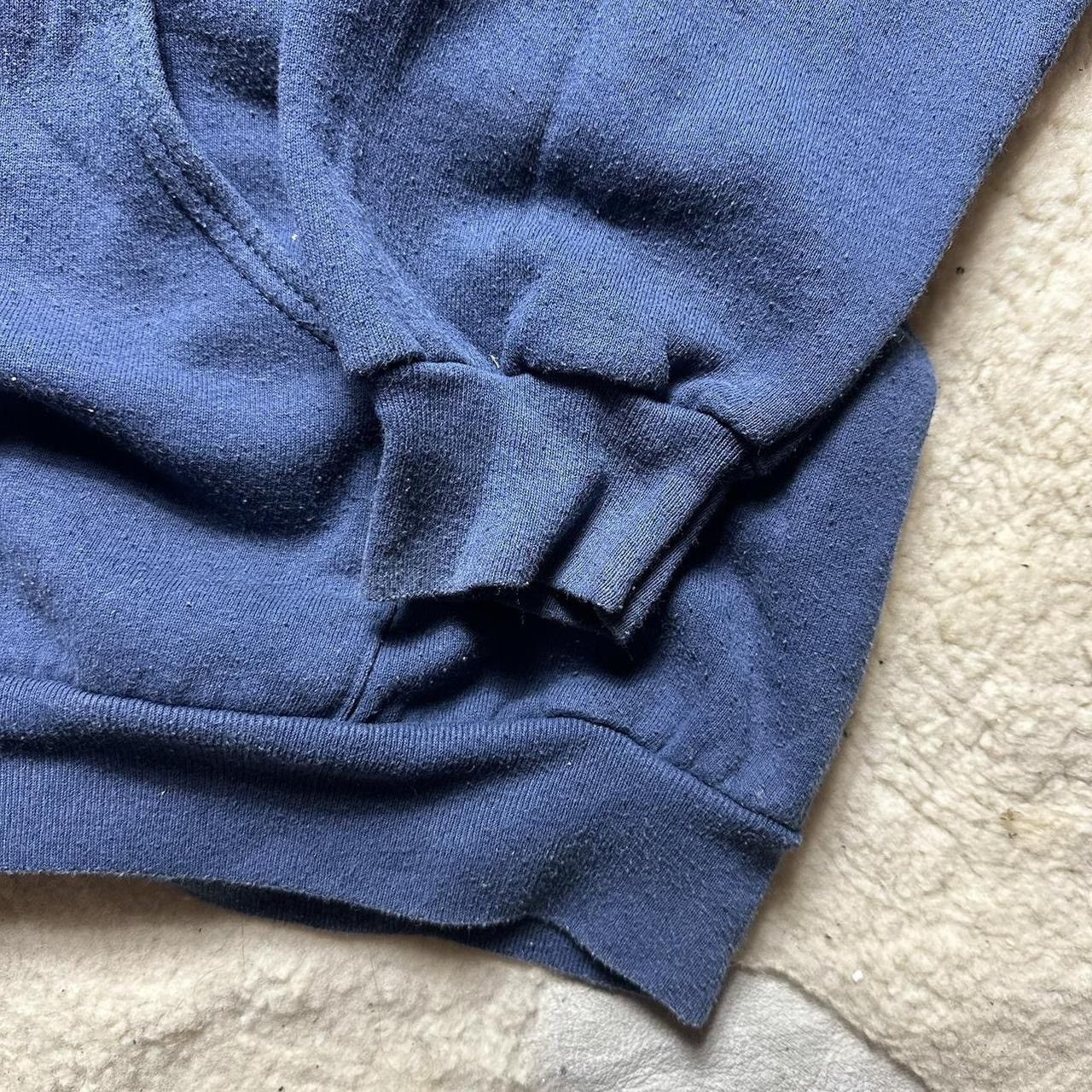 Fruit Of The Loom × Vintage Vintage 90s FOTL black Hoodie navy Size US XXL / EU 58 / 5 - 5 Thumbnail