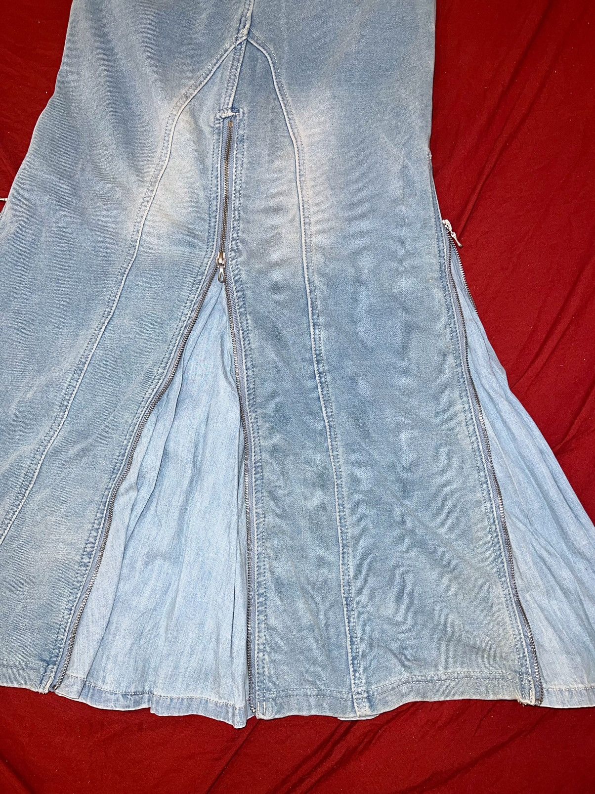 Le Grande Bleu (L.G.B.) G.O.A vintage denim zipped long skirt 💙 Size 26" / US 2 / IT 38 - 7 Thumbnail