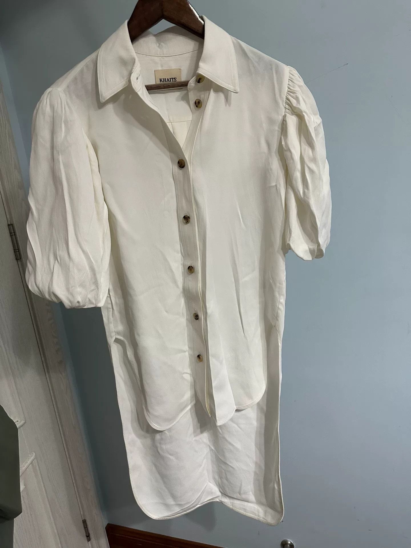 KHAITE Khaite Puff Sleeve Shirt Dress Size M / US 6-8 / IT 42-44 - 1 Thumbnail