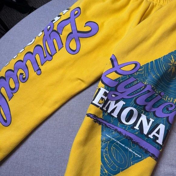 Lyrical Lemonade Lyrical Lemonade 2020 Joggers – Yellow – Size M Size US 30 / EU 46 - 4 Thumbnail