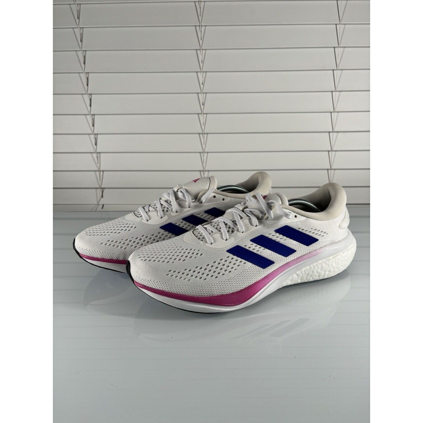 Adidas Adidas Men’s Supernova 2 HQ9939 White/Blue/Pink Size 13 Size US 12.5 / EU 45-46 - 1 Thumbnail