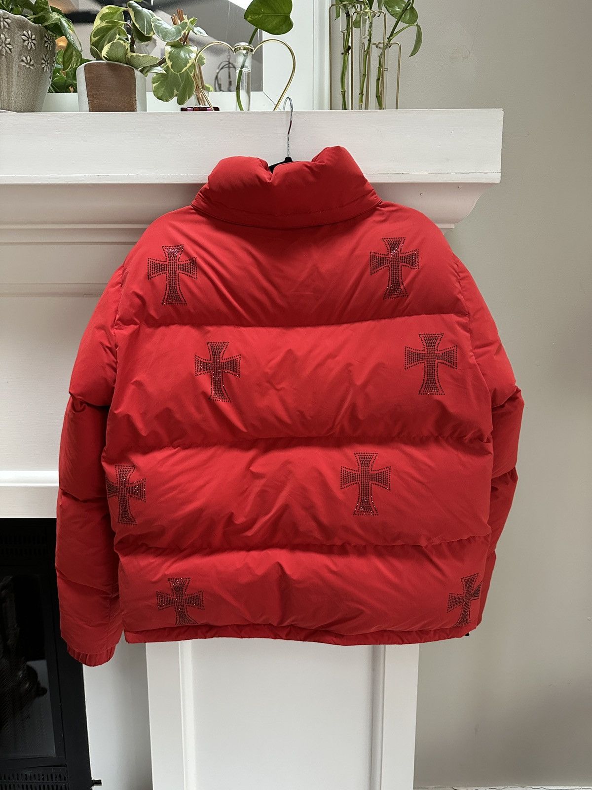 Unknown London Rhinestone Red Puffer Jacket Size US S / EU 44-46 / 1 - 13 Thumbnail