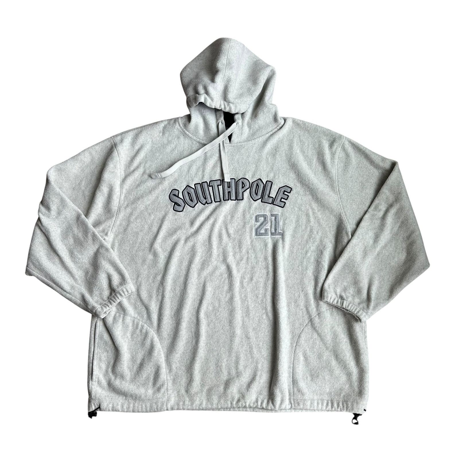 Southpole Vintage y2k Fleece SouthPole Pullover Hoodie Gray Mens 2XL Size US XXL / EU 58 / 5 - 1 Thumbnail