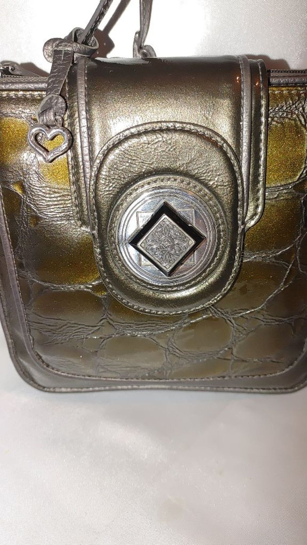 Brighton Brighton Patent Leather Reptile Print Crossbody Size ONE SIZE - 4 Thumbnail