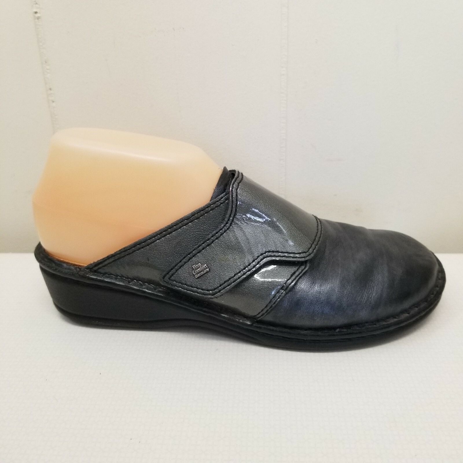 Other Finn Comfort Clogs AUSSEE Monk Strap Leather Mules 39D 8 Sil Size US 8 / IT 38 - 3 Thumbnail