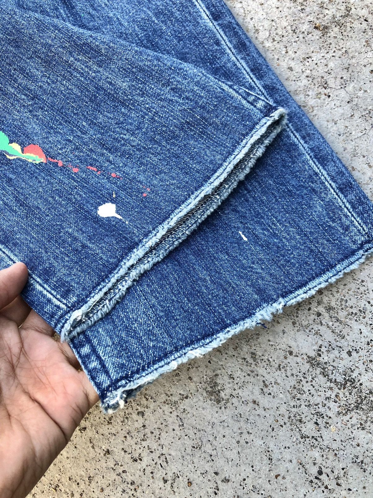 Japanese Brand NIKO AND SPLATTERED PAINT JEANS Size 29" - 4 Thumbnail