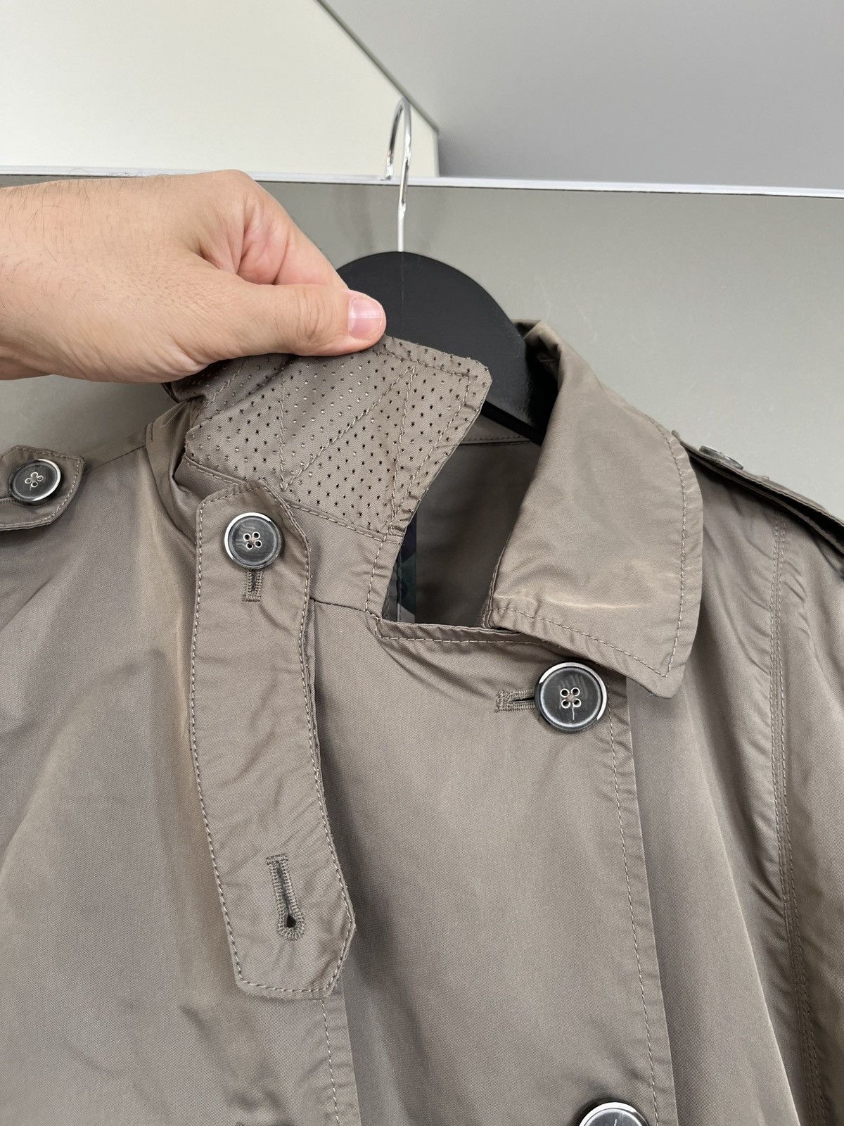 Gimo's Gimos Nylon Trench Coat Size L / US 10 / IT 46 - 6 Thumbnail