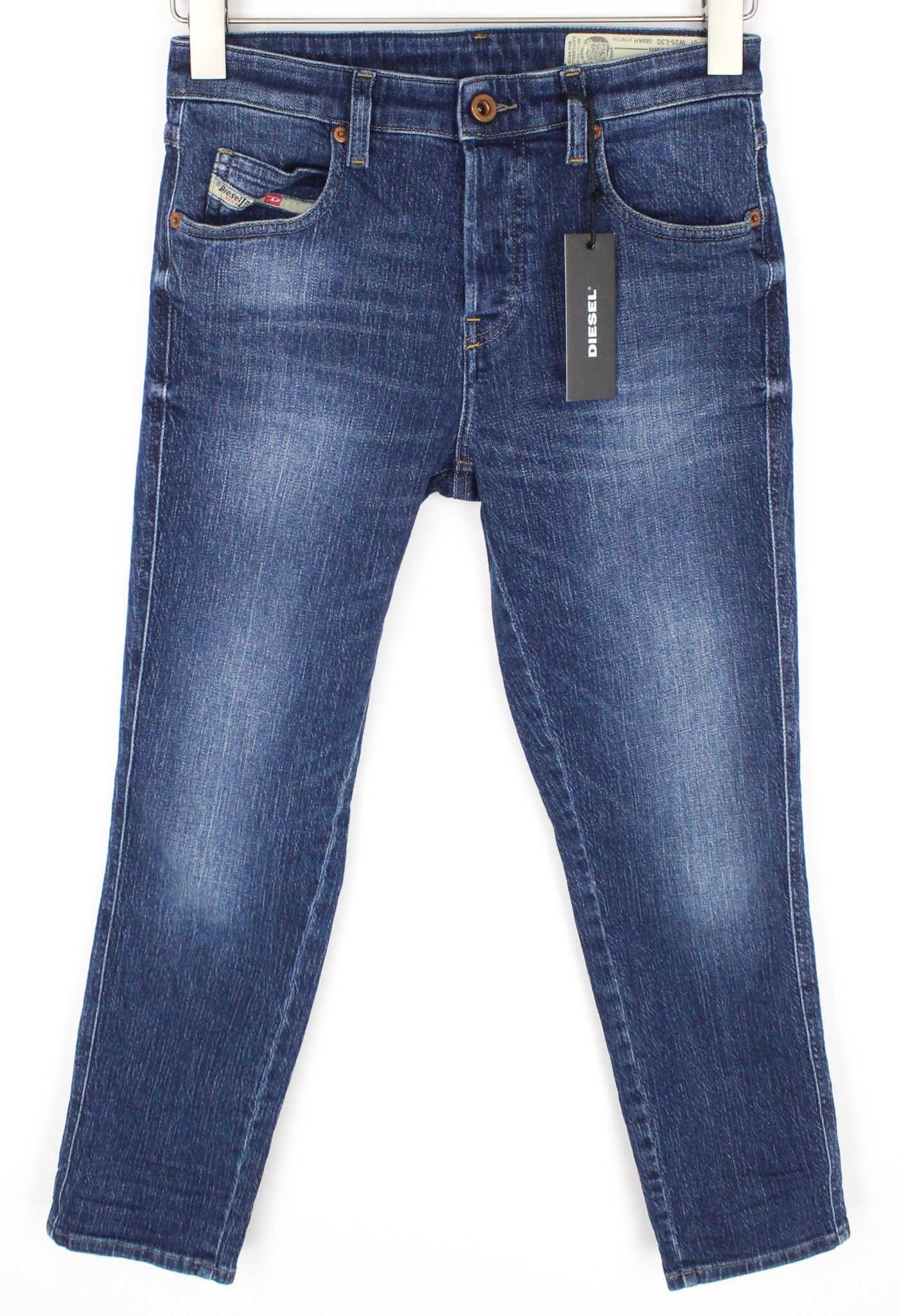 Diesel BABHILA 089AH W25/L30 Dark Blue Buttoned Jeans 72469 Size 25" / US 0 / IT 36 - 1 Thumbnail