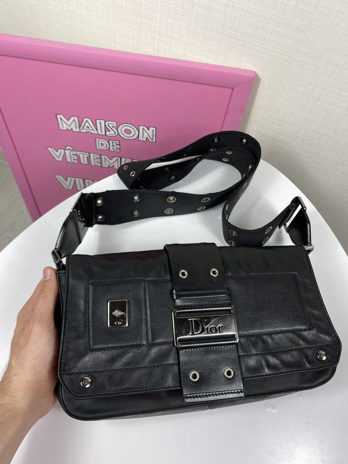 Dior × Vintage Christian Dior Black Street Chic Size ONE SIZE - 1 Thumbnail