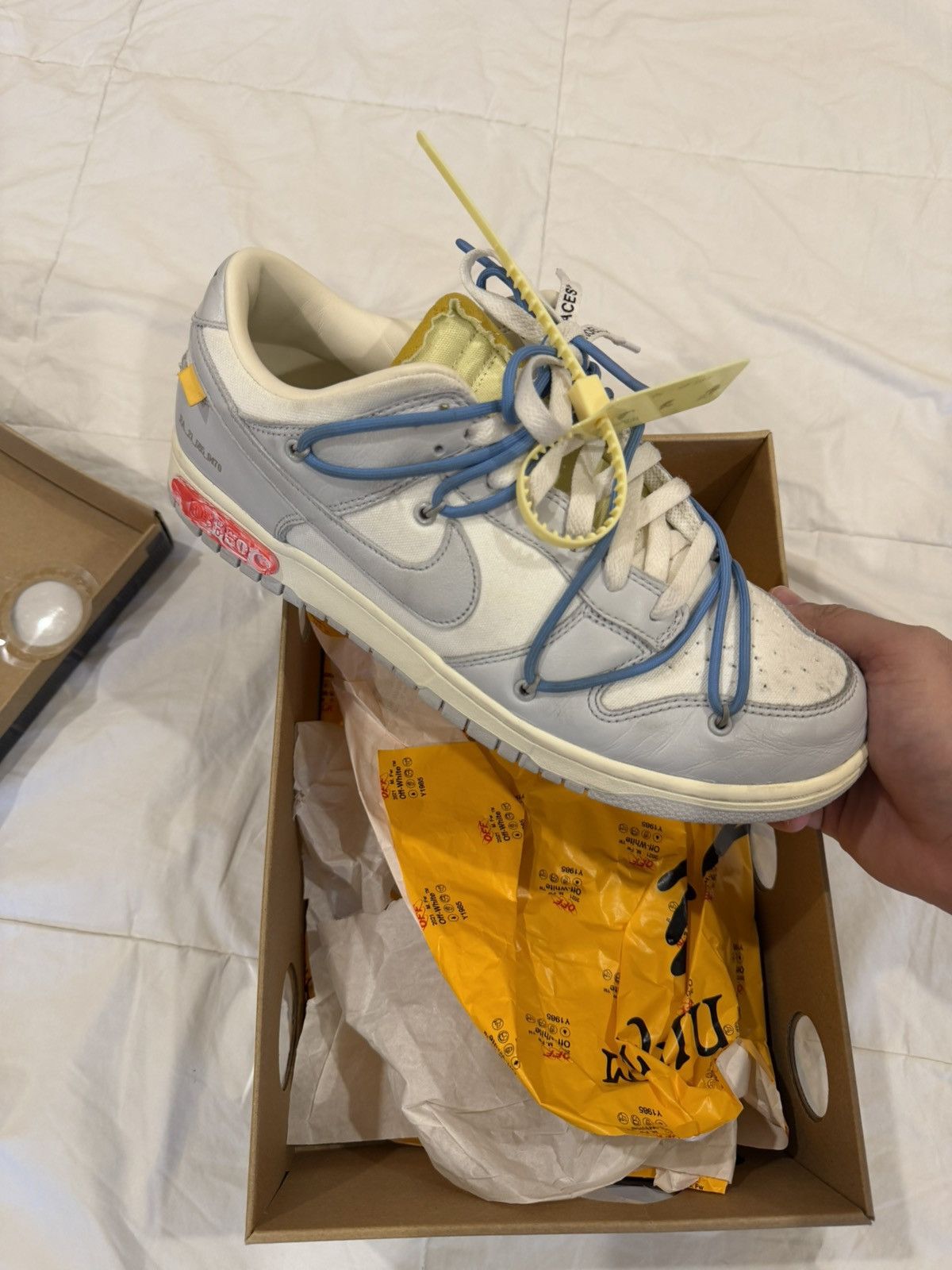 Nike × Off-White Nike Dunk Low Off-White Lot 5 size 11 Size US 11 / EU 44 - 2 Thumbnail
