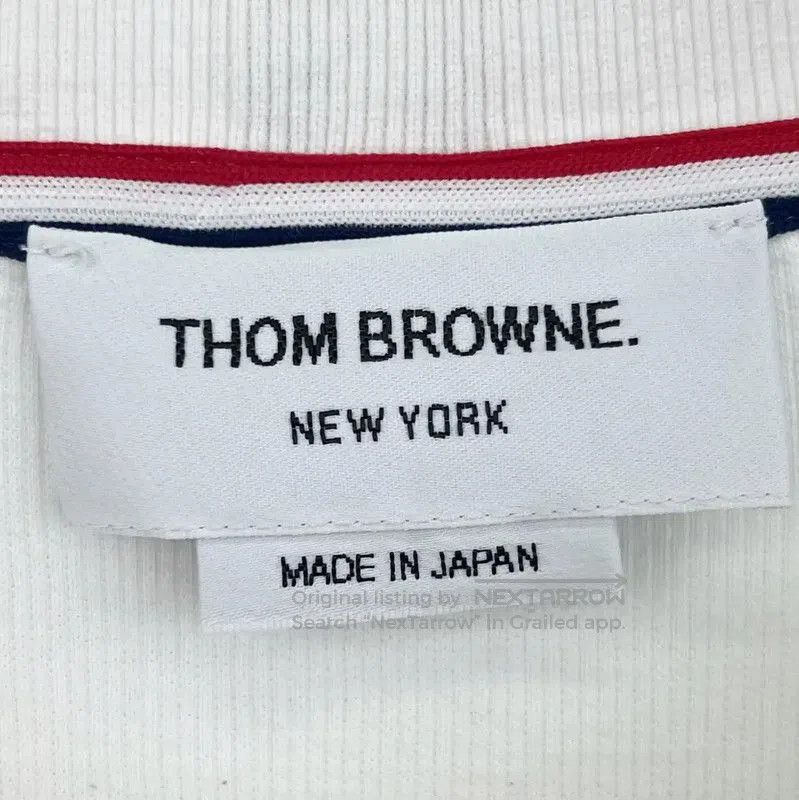 Thom Browne Thom Browne White Cotton Men's T-shirt . Size US M / EU 48-50 / 2 - 3 Thumbnail