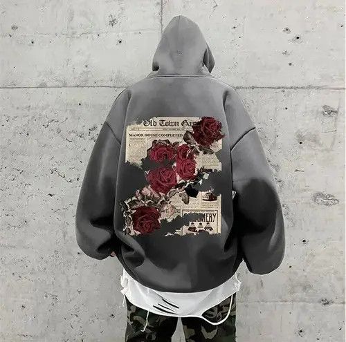 Other Man Roses Print Hoodie Size US M / EU 48-50 / 2 - 3 Thumbnail