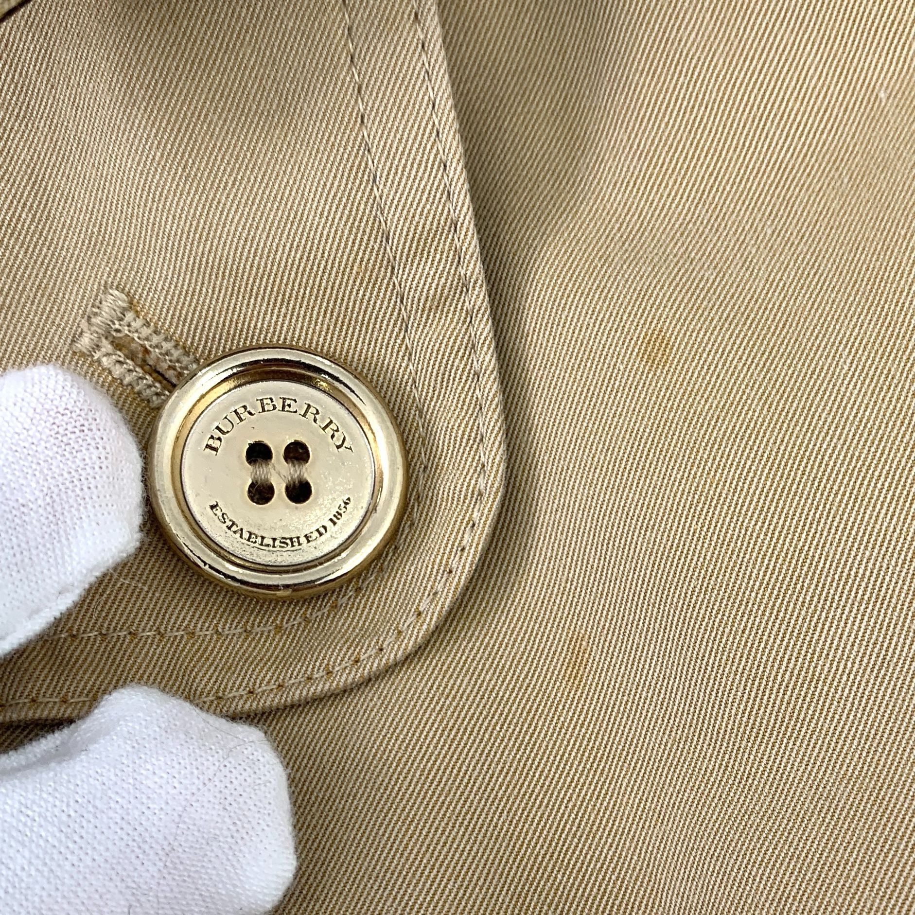 Burberry Burberry Womens Trench Coat Beige Double-Breasted Button Clo Size M / US 6-8 / IT 42-44 - 6 Thumbnail