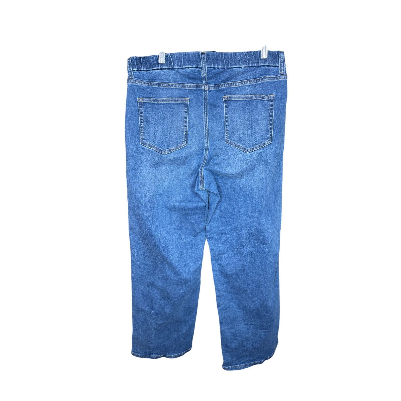 Denim & Co. Denim & Co. Stretch Wide Leg Jeans with Seam Detail 14 Reg. Size 36" / US 14 / IT 50 - 5 Thumbnail