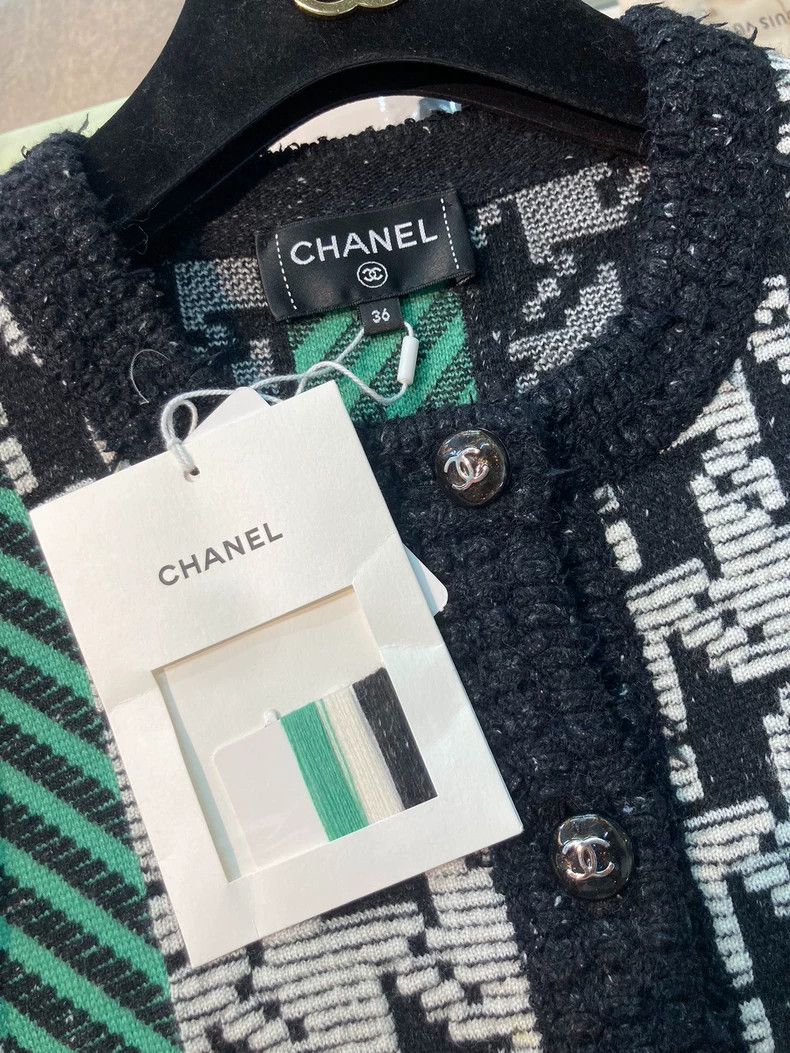 Chanel Chanel 24A thousand-bird check color-matched jacket Size XS / US 0-2 / IT 36-38 - 5 Thumbnail