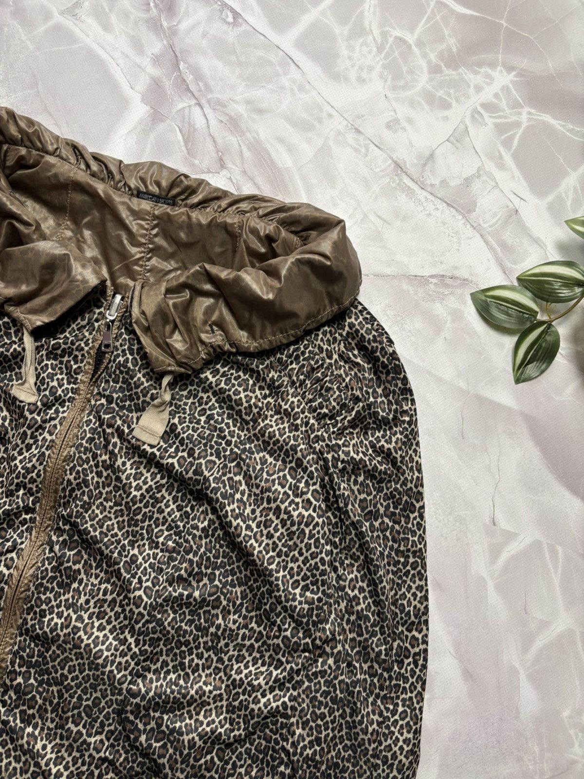 Other Marc Cain Reversible Nylon Jacket Brown / Leopard Print Size M / US 6-8 / IT 42-44 - 11 Thumbnail