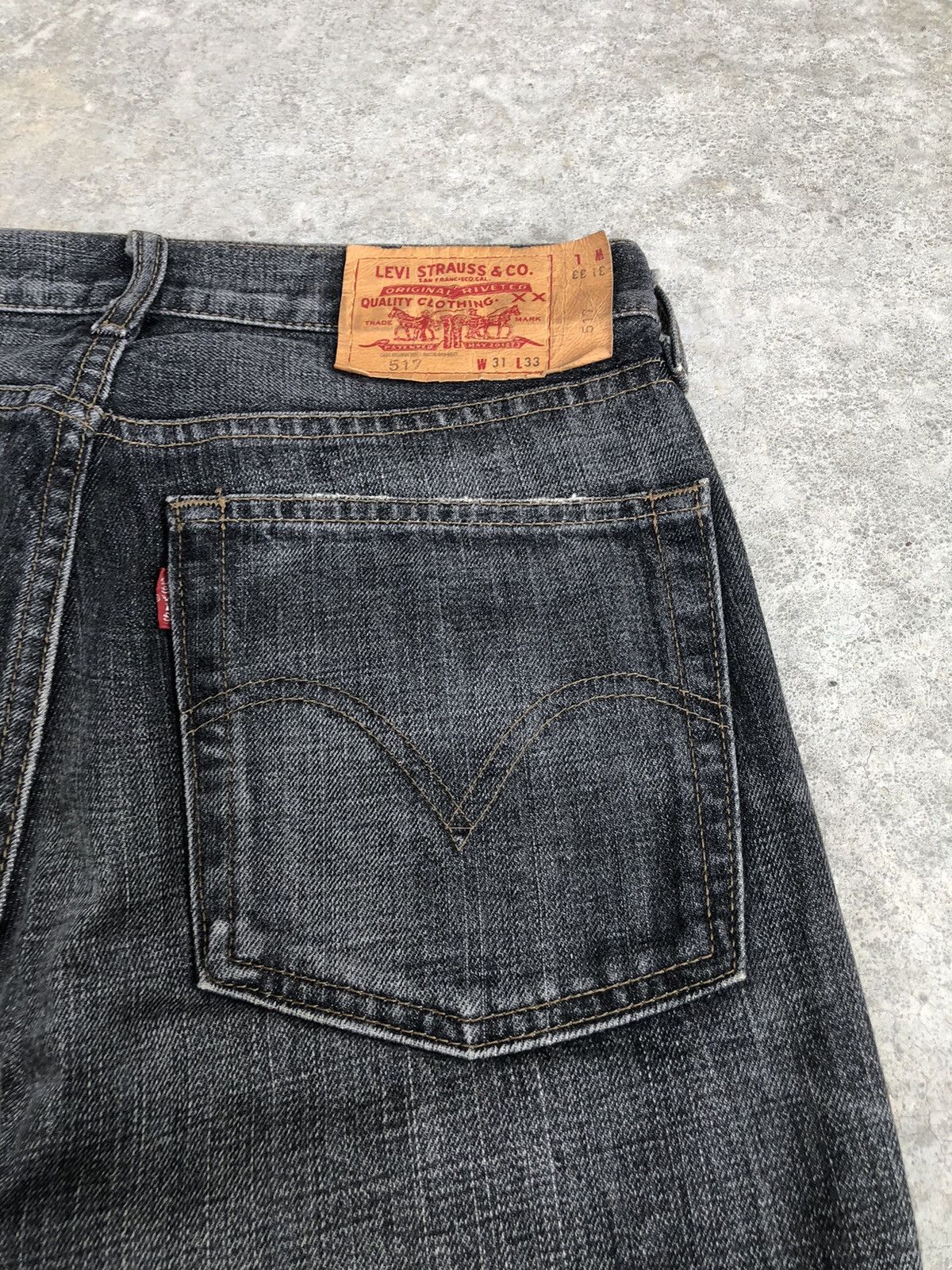 If Six Was Nine Y2k Levis Flared Jeans Distressed Jeans 517 Size US 30 / EU 46 - 15 Thumbnail