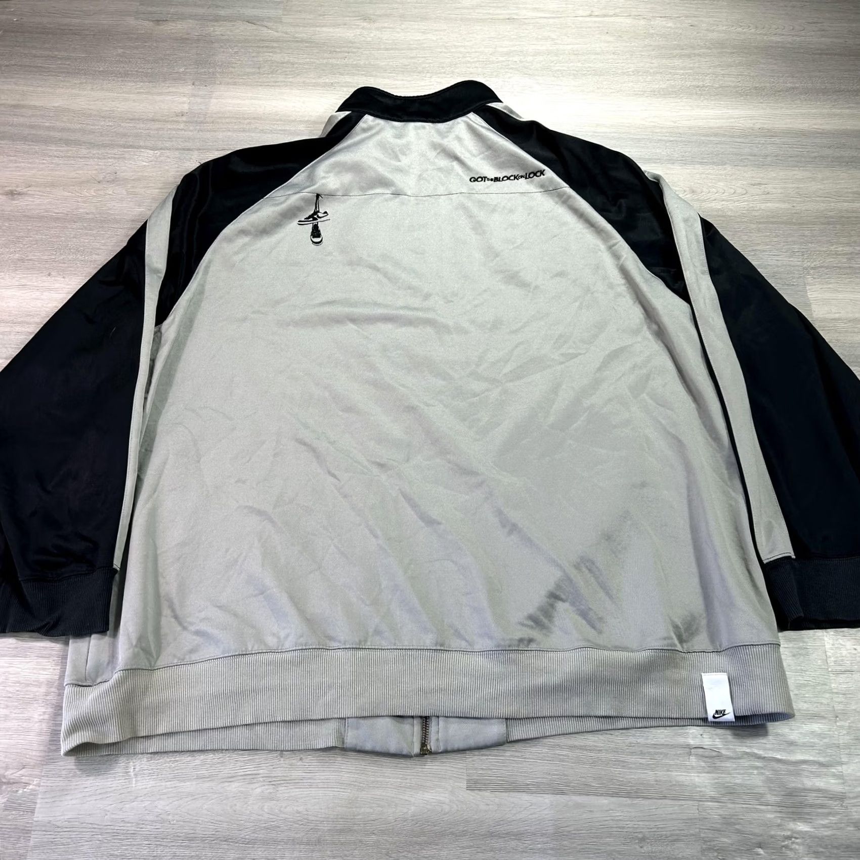 Nike Nike The Chamber Track Jacket Mens 3XL Gray Full Zip Fleece Air Force 1 Y2K Size US XXL / EU 58 / 5 - 2 Thumbnail