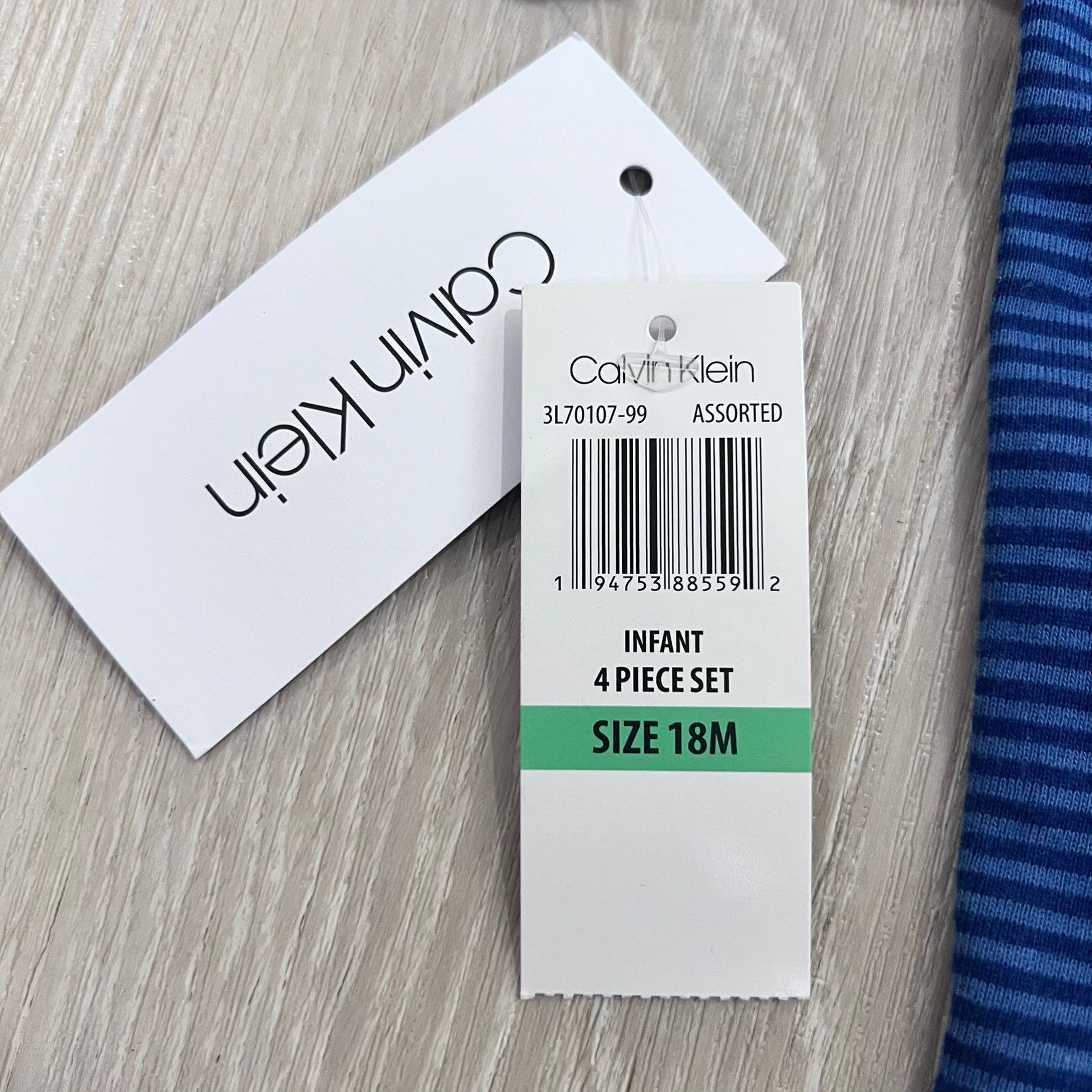 Calvin Klein Calvin Klein Kids 18-24m 4 Piece Matching Sets Logo Blue Size XXL / US 16-18 / IT 52-54 - 6 Thumbnail