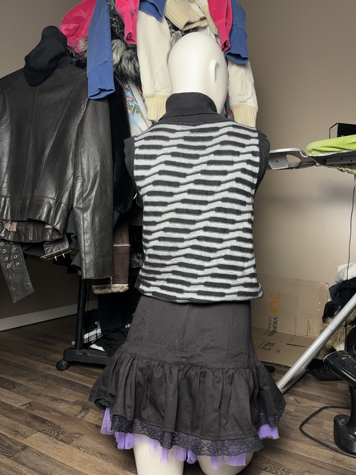 Cop Copine Cop copine vintage avant garde cyber knit vest tank top Size M / US 6-8 / IT 42-44 - 4 Thumbnail