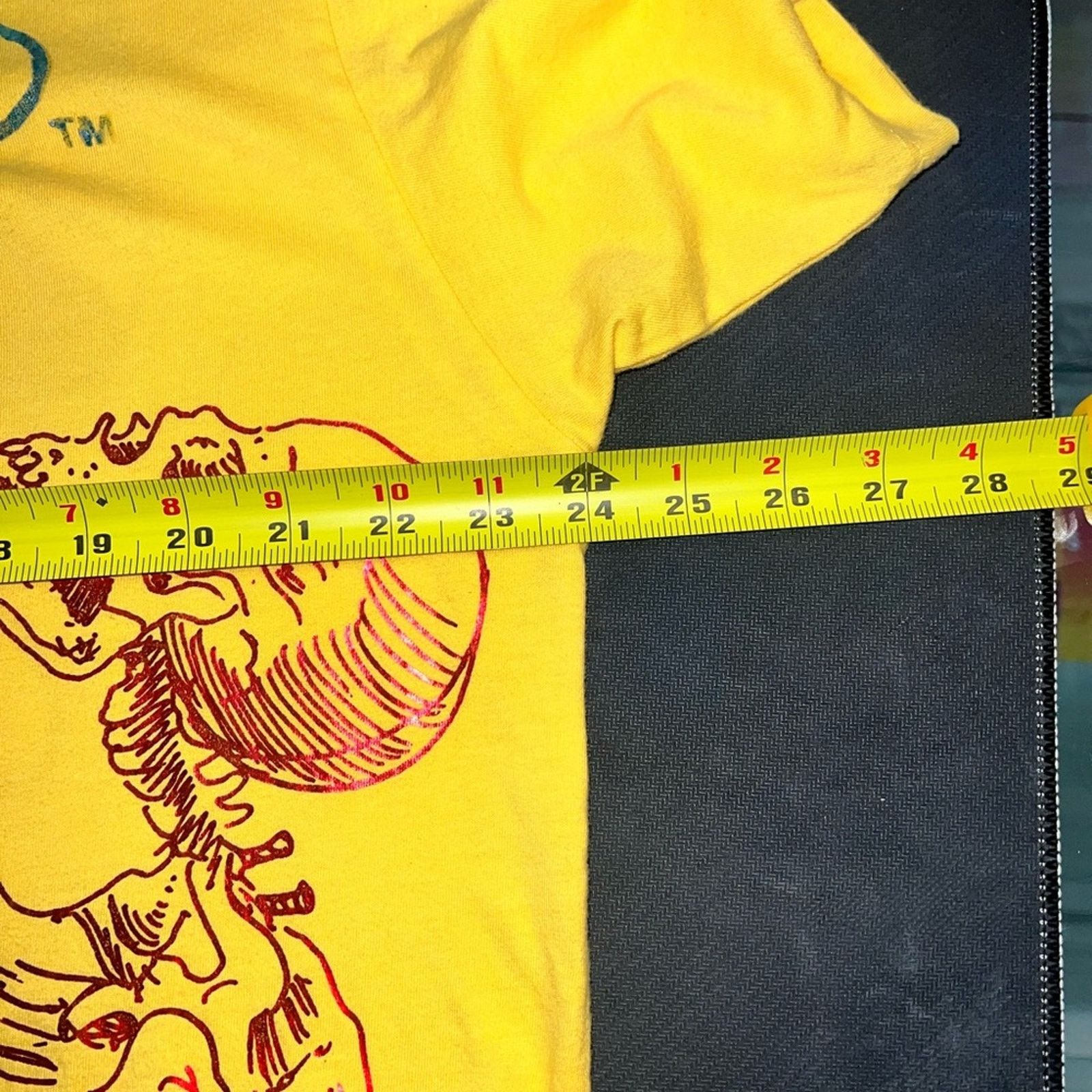 Ed Hardy Ed Hardy “Erase All Fears” Snake Dagger Graphic yellow Tee Size US XL / EU 56 / 4 - 5 Thumbnail
