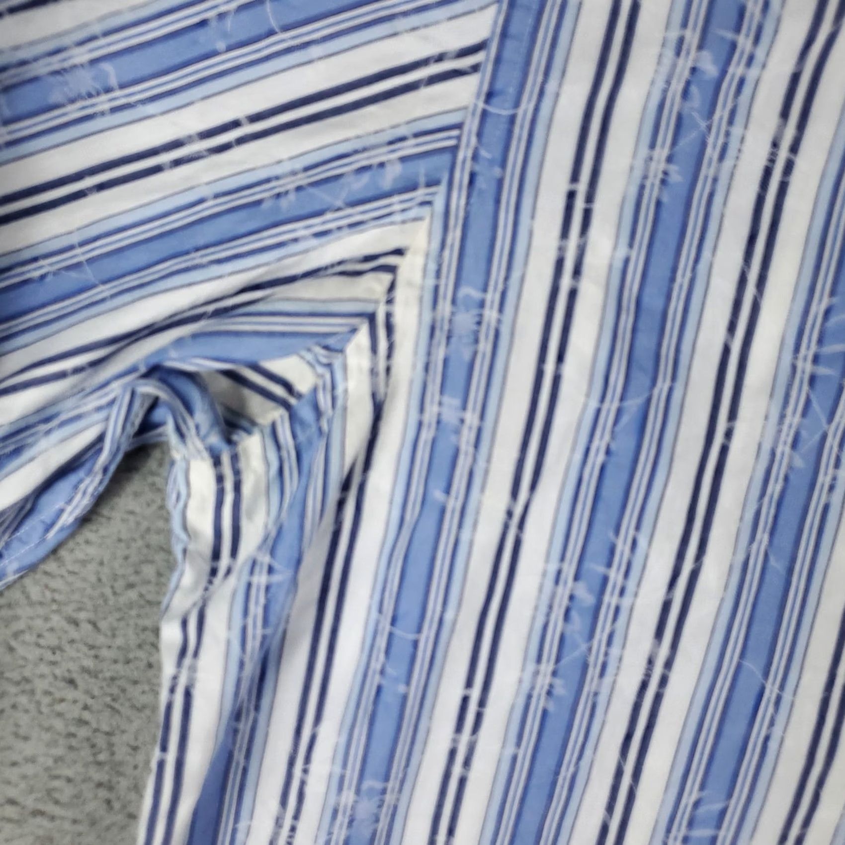 BUGATCHI Bugatchi Uomo Shirt Mens L White Blue Striped Casual Button Up Long Sleeve Size US L / EU 52-54 / 3 - 4 Thumbnail