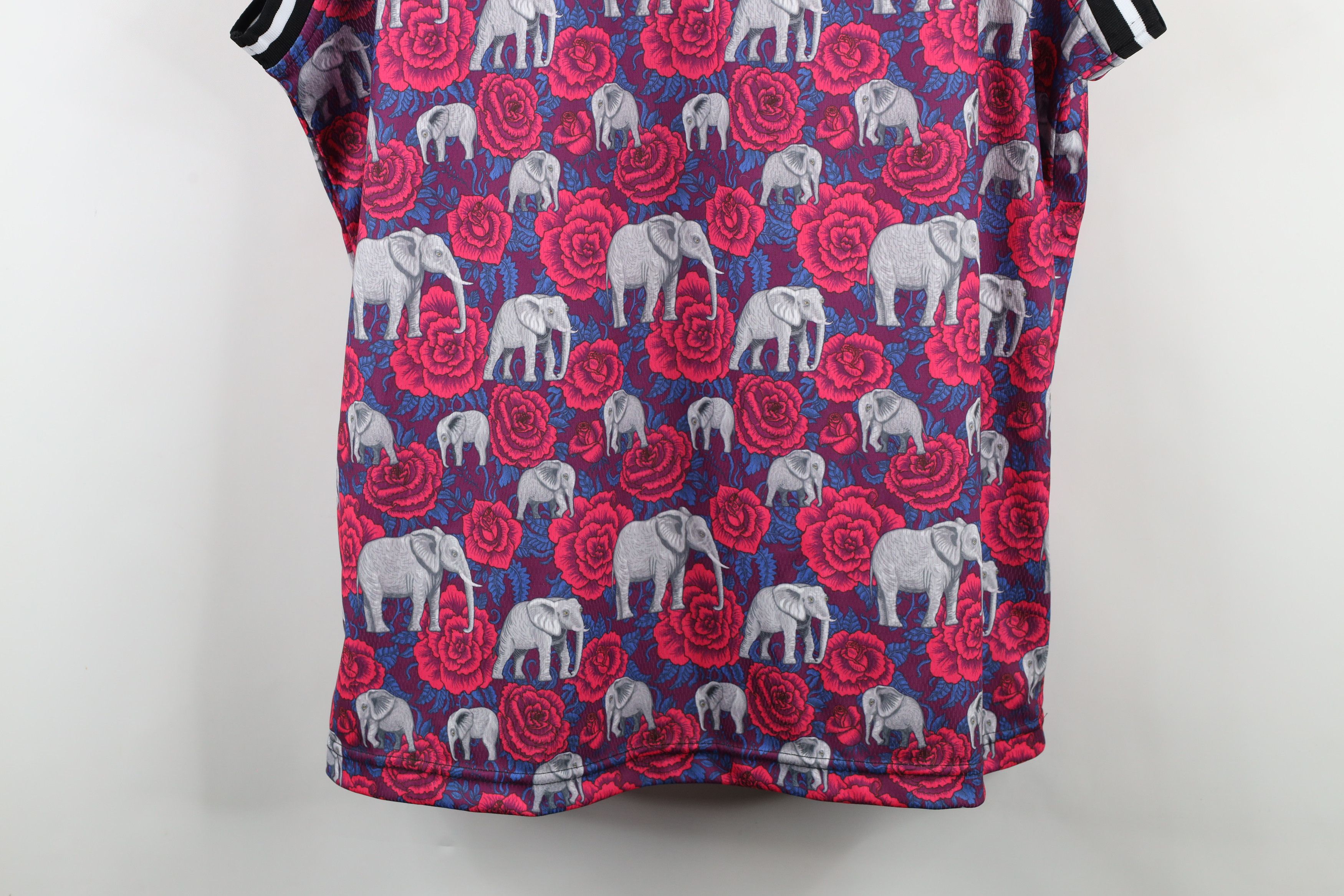 Vintage × WeSC New WESC Elephant All Over Print Basketball Jersey Tank Top Size US XXL / EU 58 / 5 - 12 Thumbnail