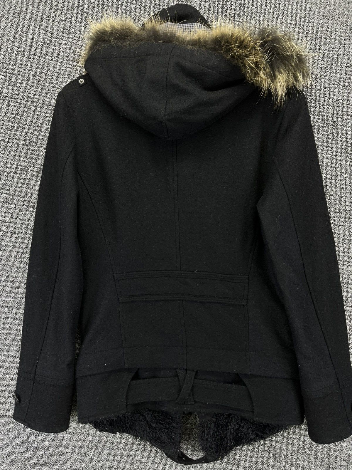 PPFM Vintage PPFM Fur Hoodie Punk Style Wool Jacket Size US S / EU 44-46 / 1 - 12 Thumbnail